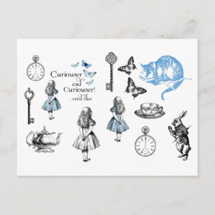 Carte Postale Alice in Wonderland Vintage Things Postcard