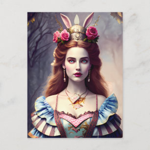 Carte postale Alice the Rabbit Queen