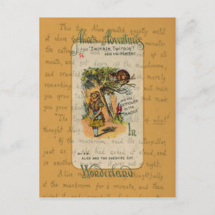Carte Postale Alice: Twinkle, Twinkle, a dit le Hatter