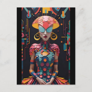 Carte Postale Alice's New Afternoon Tea Party - Ken Gage Art