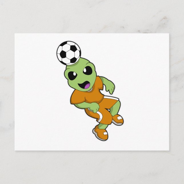 Carte Postale Alien à Soccer Sports (Devant)