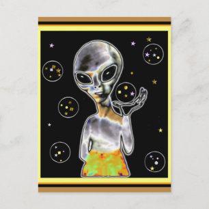 Carte Postale Alien brillant -