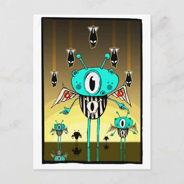 Carte Postale Alien d'équipe 2012 (Devant)