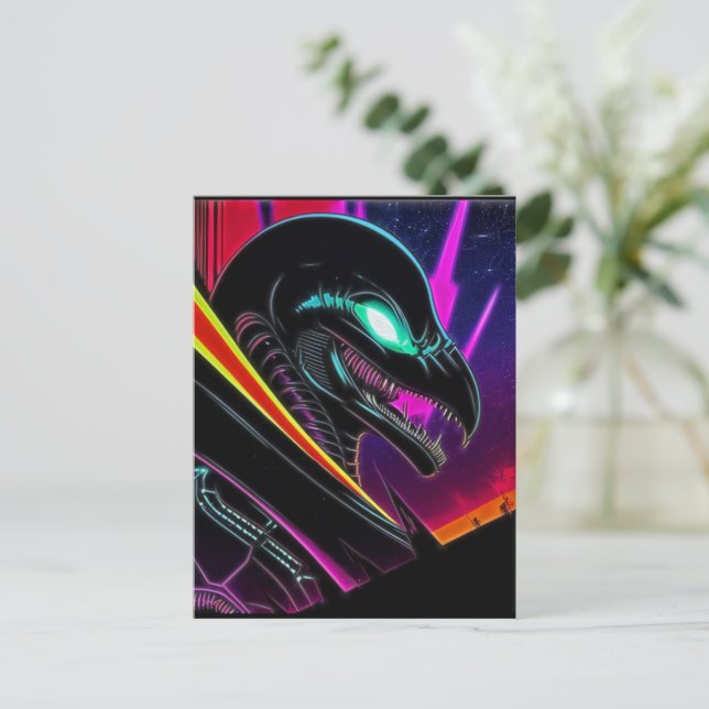 Carte Postale Alien Raven 07 (Debout devant)