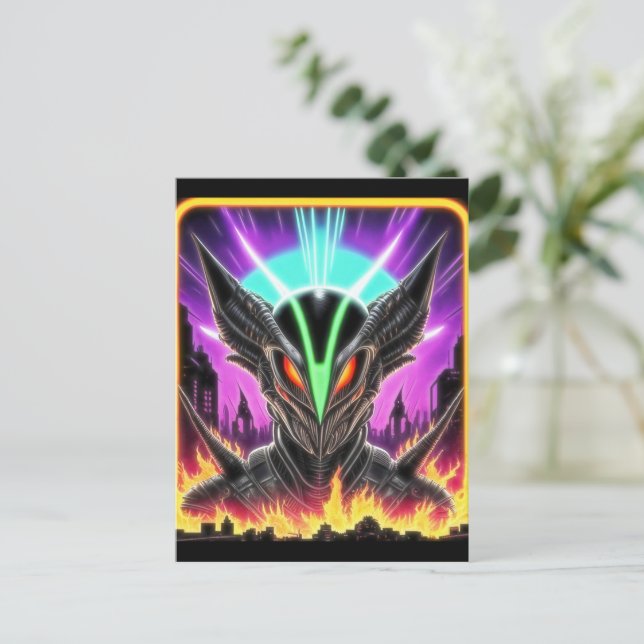Carte Postale Alien Raven 15 (Debout devant)