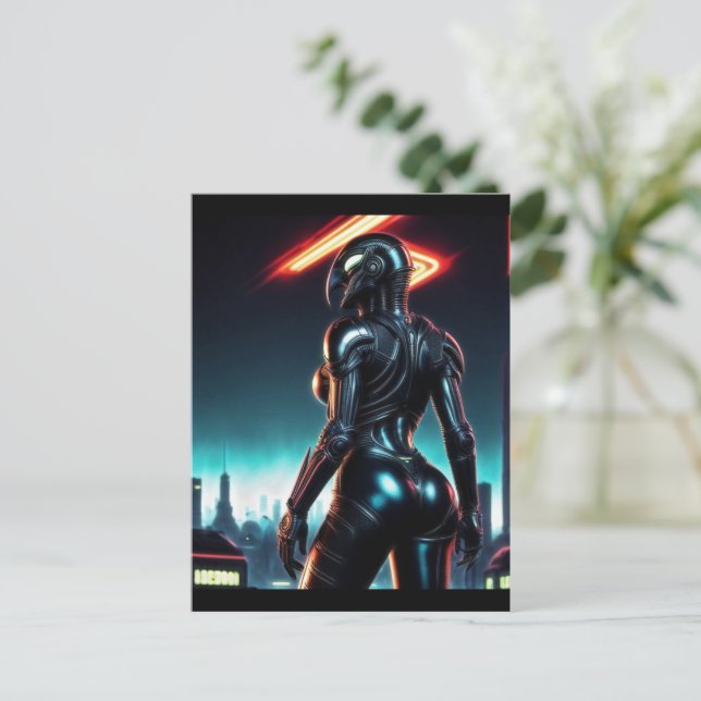 Carte Postale Alien Raven 17 (Debout devant)