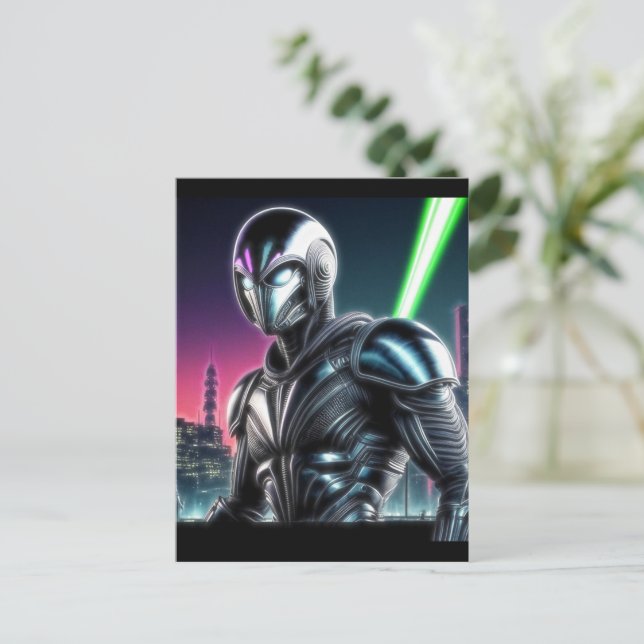 Carte Postale Alien Raven 21 (Debout devant)