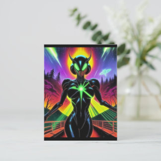 Carte Postale Alien Raven 26