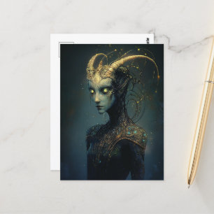 Carte Postale Alien unique aux yeux brillants