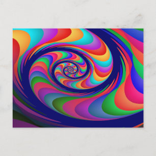 Carte Postale Alien Vagues 2 Art Fractal fin