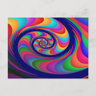 Carte Postale Alien Vagues 2 Art Fractal fin