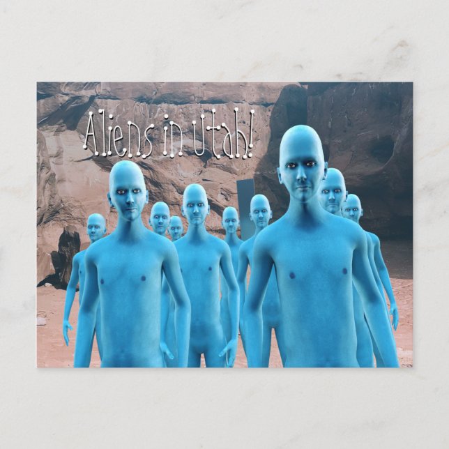 Carte Postale Aliens en Utah - (Devant)