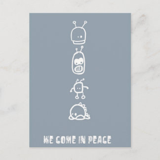 Carte Postale Aliens mignons