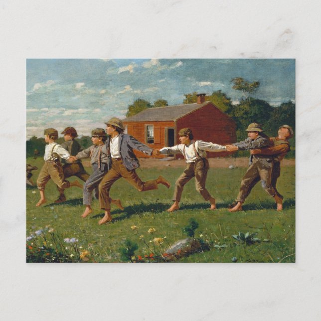 Carte Postale Aligner la touche | Winslow Homer (Devant)
