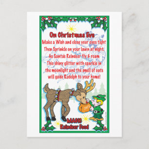 Carte Postale Alimentation Magique Reindeer