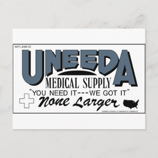 Carte Postale Alimentation Médicale Uaigua (retour des morts viv