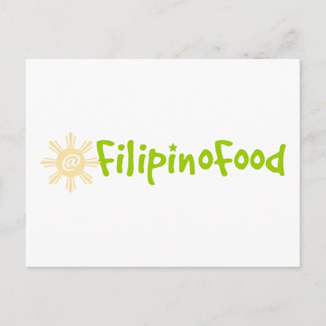 Carte Postale Alimentation philippine (Devant)