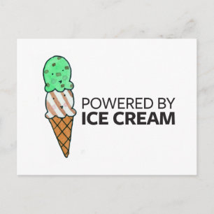 Carte Postale Alimenté par de la crème glacée