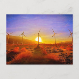 Carte Postale Alimenté par le vent