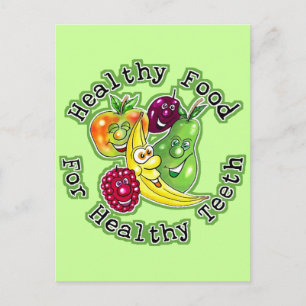 Carte Postale Aliments Sains Pour Dents Sains