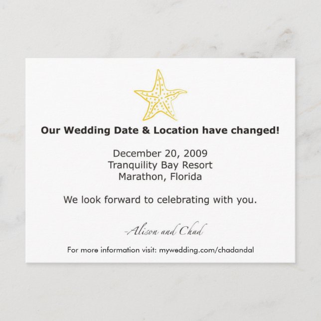 Carte Postale Alison - Mise à jour de la date (Devant)