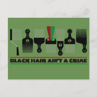 Carte Postale ALKEBULAN - BLACK HAIR AIN'T A CRIME v1B