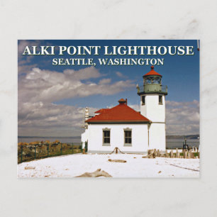 Carte Postale Alki Point Lighthouse, Seattle Washington Postcard