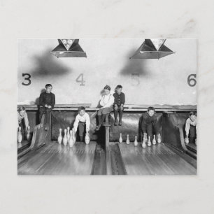 Carte Postale Allée de bowling d'arcade, 1909