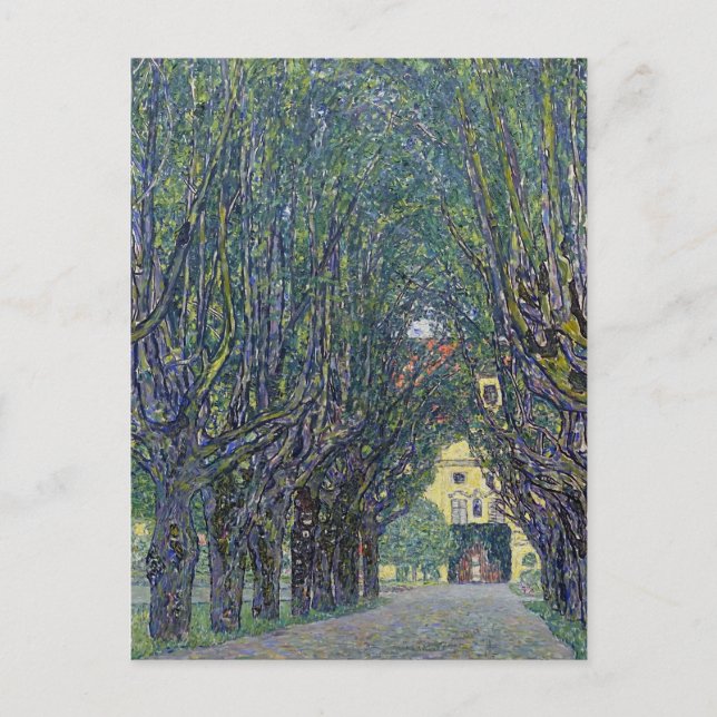 Carte Postale Allée de Gustav Klimt à Schloss Kammer. (Devant)