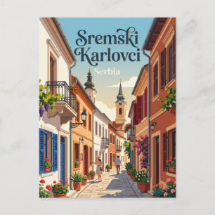 Carte Postale Allée de Sremski Karlovci Serbie
