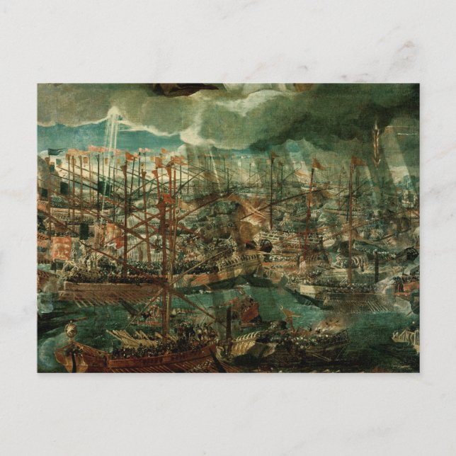 Carte Postale Allégorie de la bataille de Lepanto (Devant)