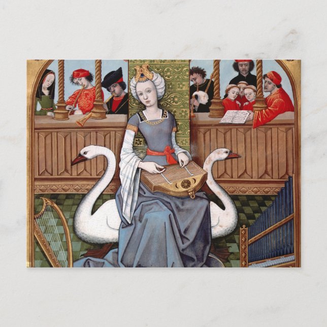 Carte Postale Allégorie de la musique (Devant)