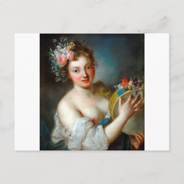 Carte Postale Allégorie de la musique de Rosalba Carriera (Devant)