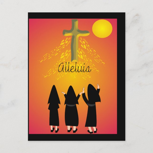 Carte Postale "Alleluia" Cadeaux religieux catholiques (Devant)