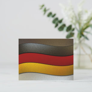 Carte Postale Allemagne - couleurs du drapeau - Chrome par Shirl