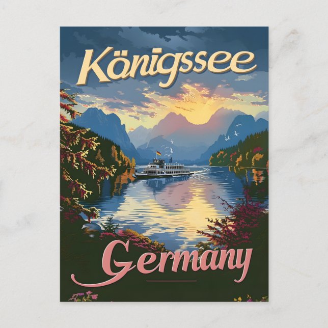 Carte Postale Allemagne de Königssee (Devant)