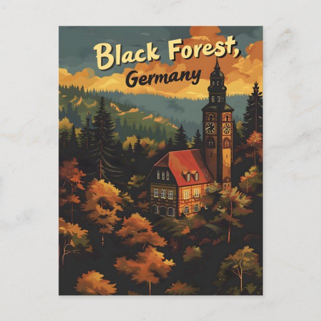 Carte Postale Allemagne de la Forêt Noire (Devant)
