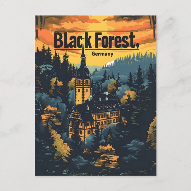 Carte Postale Allemagne de la Forêt Noire (Devant)