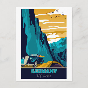 Carte Postale Allemagne en voiture