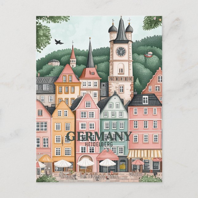 Carte Postale Allemagne Heidelberg Travel (Devant)