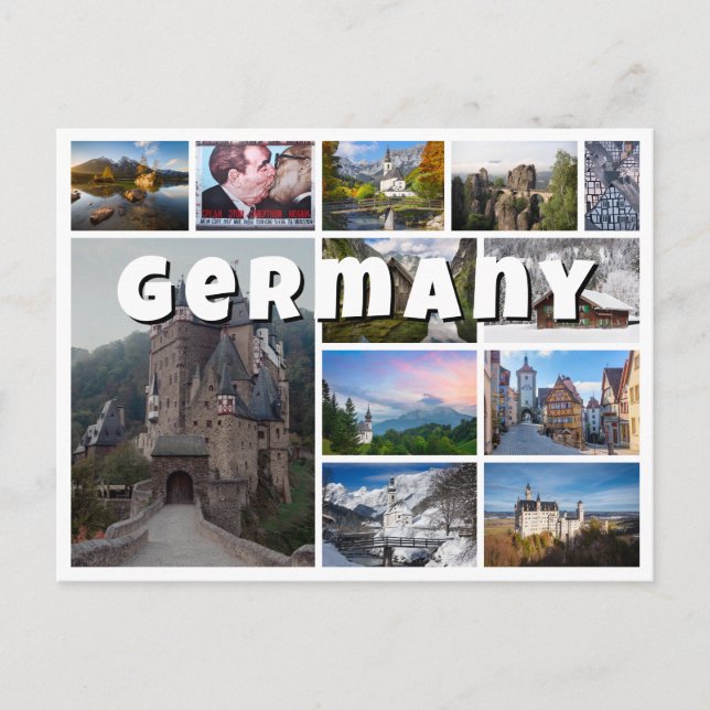 Carte Postale Allemagne photo collage souvenir (Devant)