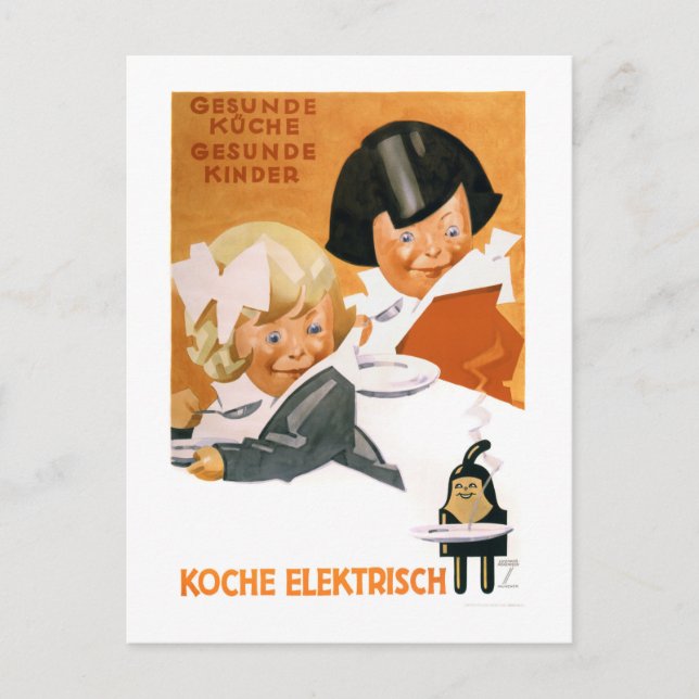 Carte Postale Allemagne Poster vintage restauré (Devant)