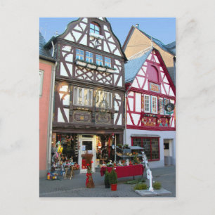 Carte Postale Allemagne, Rhénanie, Rhens, maisons à colombages 7