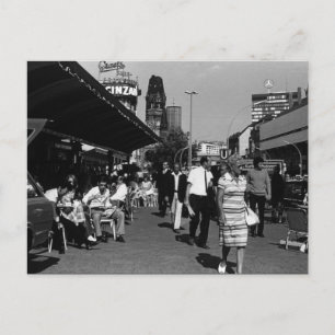 Carte Postale Allemagne vintage avenue Berlin kurfürstendamm