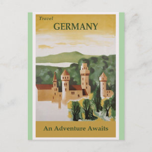 Carte Postale Allemagne Vintage Castle affiche de voyage