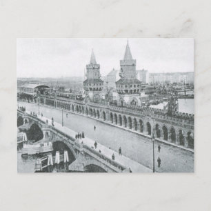 Carte Postale Allemagne vintage, Oberbaumbrucke