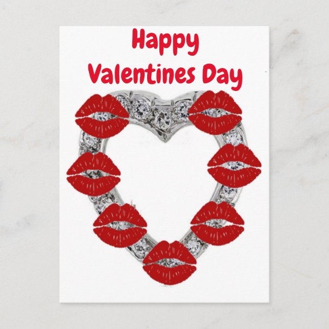 Carte postale allemande joyeuse Saint-Valentin (Devant)