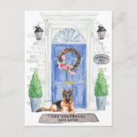 Carte postale allemande Shepherd Moving Faire-part