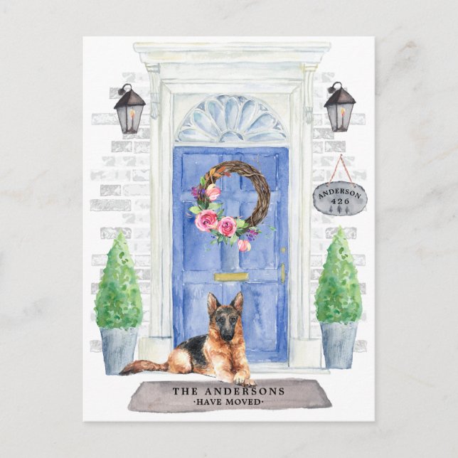 Carte postale allemande Shepherd Moving Faire-part (Devant)