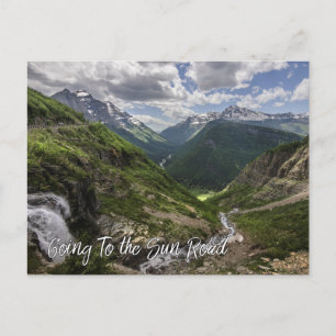 Carte Postale Aller au parc national des glaciers Sun Road